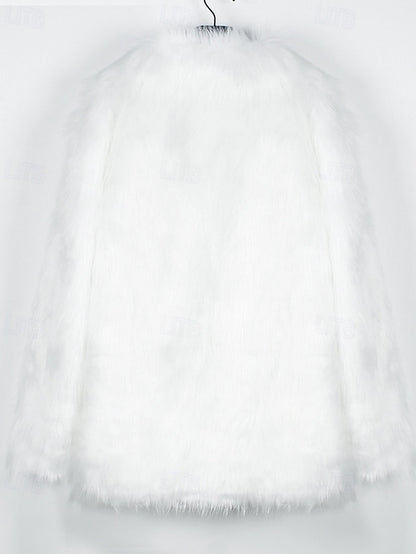 Furs Comfortable Faux Women's Fur Warm Coat