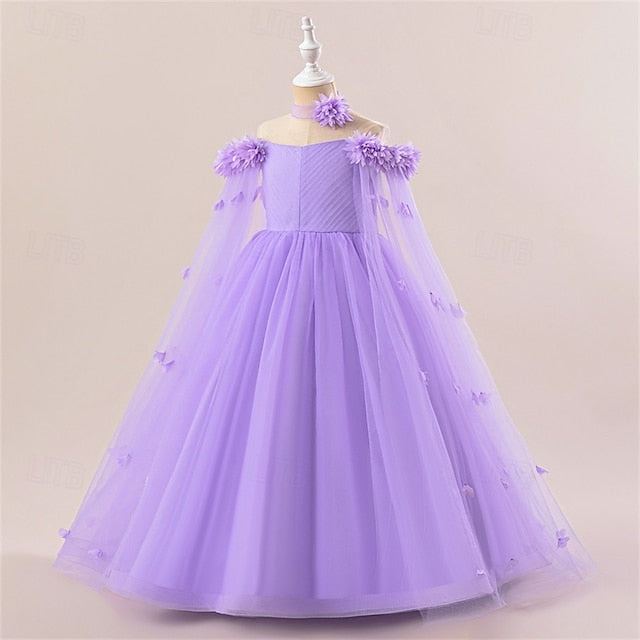 Girls' Princess Flower Girl Dress Kid's