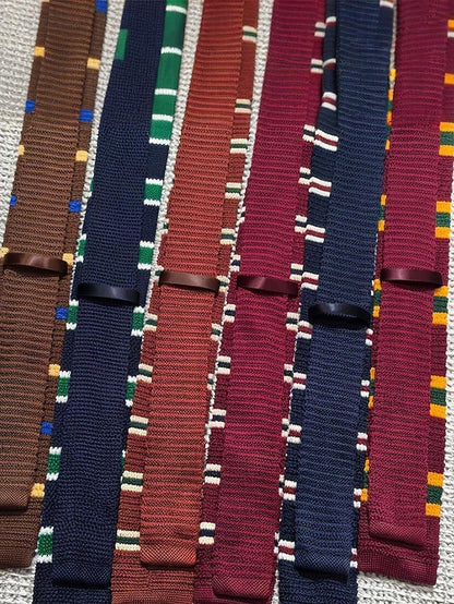 - Neck Men's Stripe Stylish Knit Christmas Tie Woven