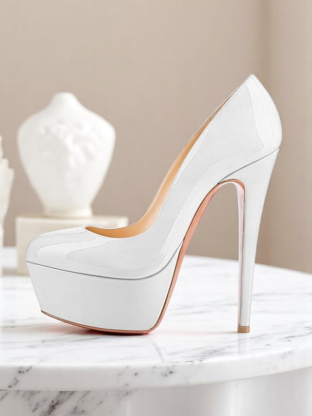 Women's Pointed-Toe Heels and Patent Black Platform with