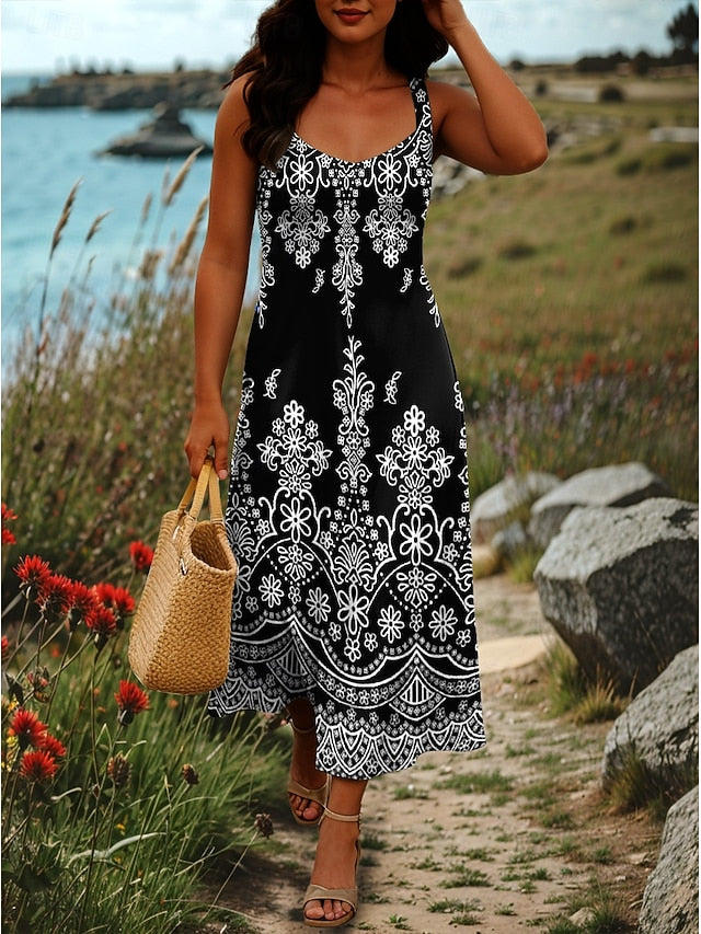 Women's Maxi Dress A Line Dress Off The Shoulder Dress