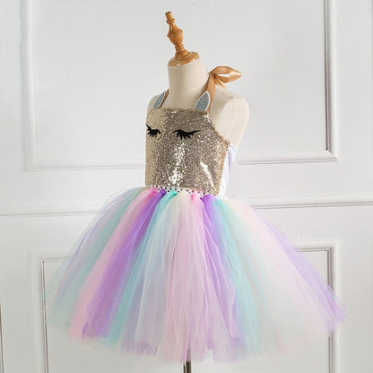 Cosplay Girls' Dress Movie New Vacation Unicorn