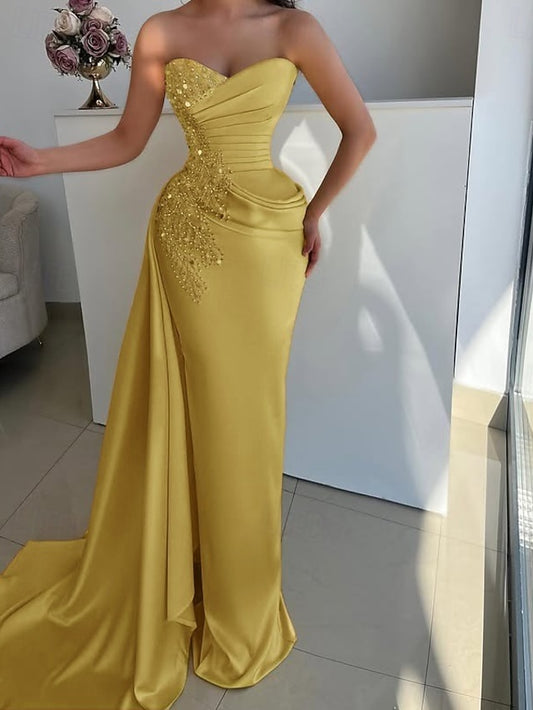 Elegant Trumpet Formal / Evening Gown Dress Mermaid Wedding