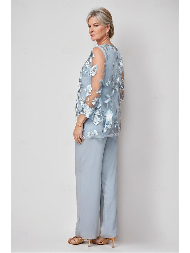 Crew Bride 3 of Dress the Pantsuit Neck Elegant Mother Piece