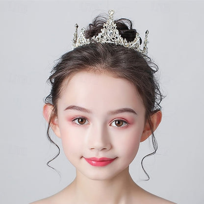 Kids Color Girl Dress Flower Long Solid Party Girls'