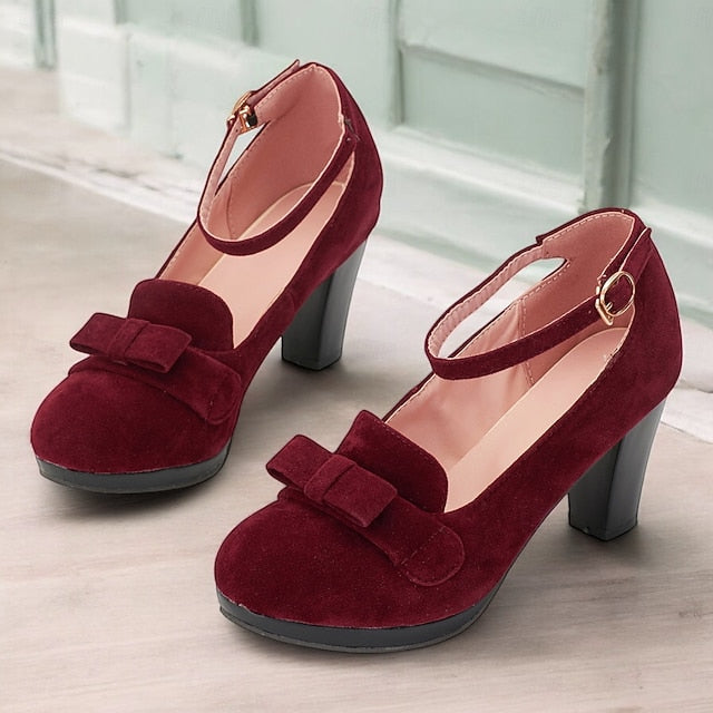 Detail Mary - with Green Heels Bow Suede Jane Women's