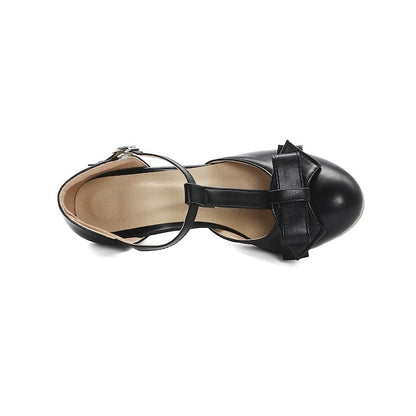 Bow T-Strap Green Vintage 1950s Retro Mint – Heels Chunky with