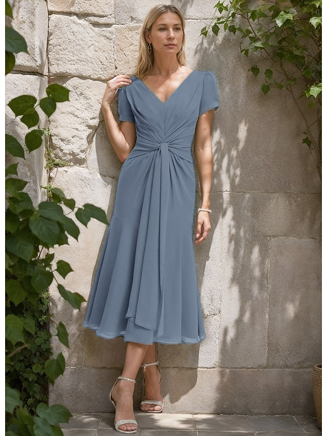 Bride Formal A-Line Wedding of Elegant Mother Dress Guest the