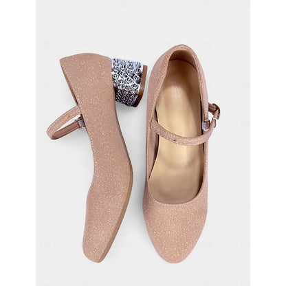 Jane Shoes Girls' Mary Women's Dance with Glitter and