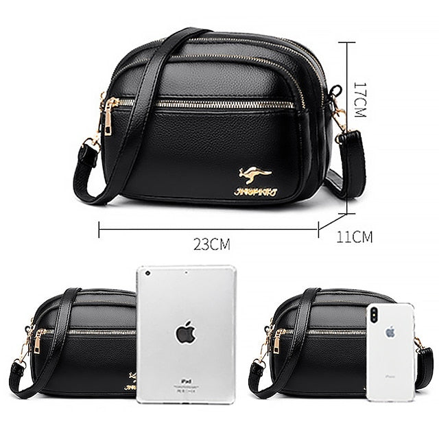 Ledertasche Dome Crossbody Schultertasche PU Damen