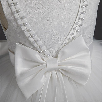 Sleeveless Party Color Dress Girls' Toddler Solid