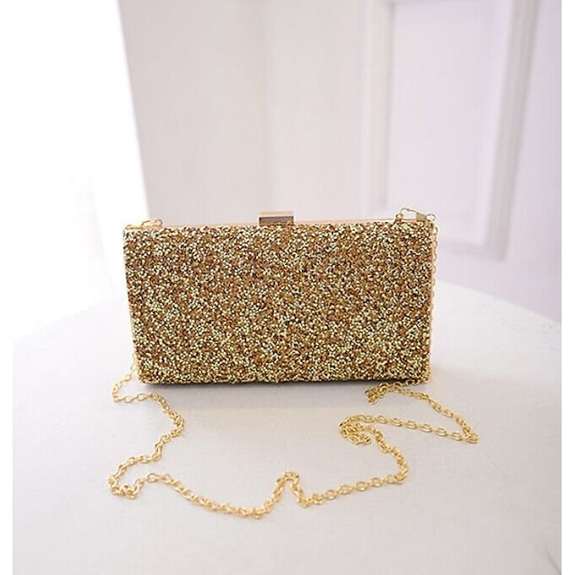 Women's Clutch Glitter Silver