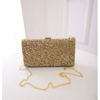 Women's Clutch Glitter Silver
