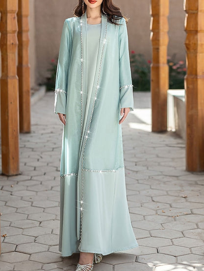 Mother Elegant Bride Crew of Floor Neck the A-Line Dress Vintage