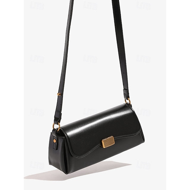Daily Shopping Office Leather Tote Women's Baguette Bag PU