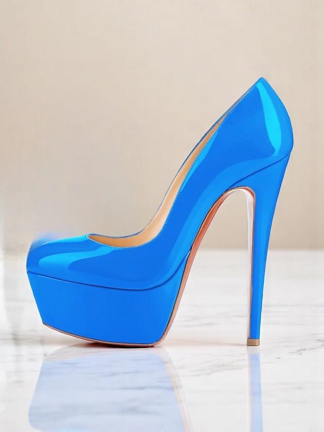 Women's Pointed-Toe Heels and Patent Black Platform with
