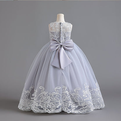 Girls' Dress Christening Sleeveless Flower Wedding Kids