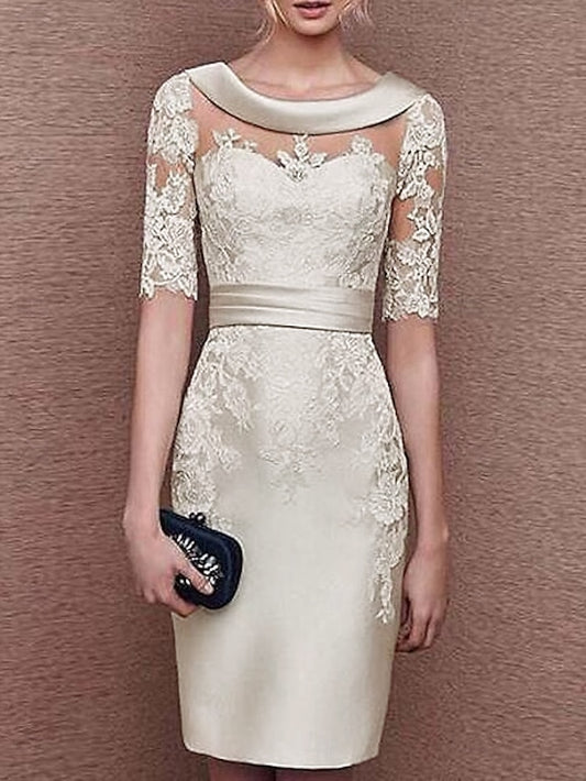 of Dress Wedding Vintage Elegant Mother Sheath Guest Bride the