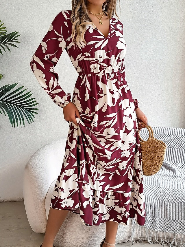 Women's Midi Dress Casual Dress Swing Dress A Line Dress