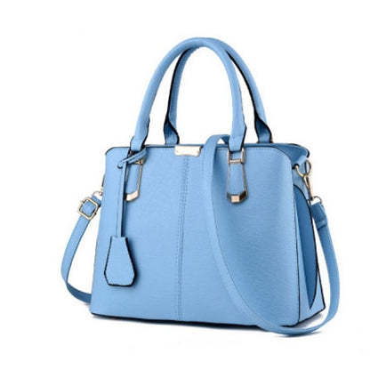 Elegant Faux Leather Structured Handbag – Green Women's