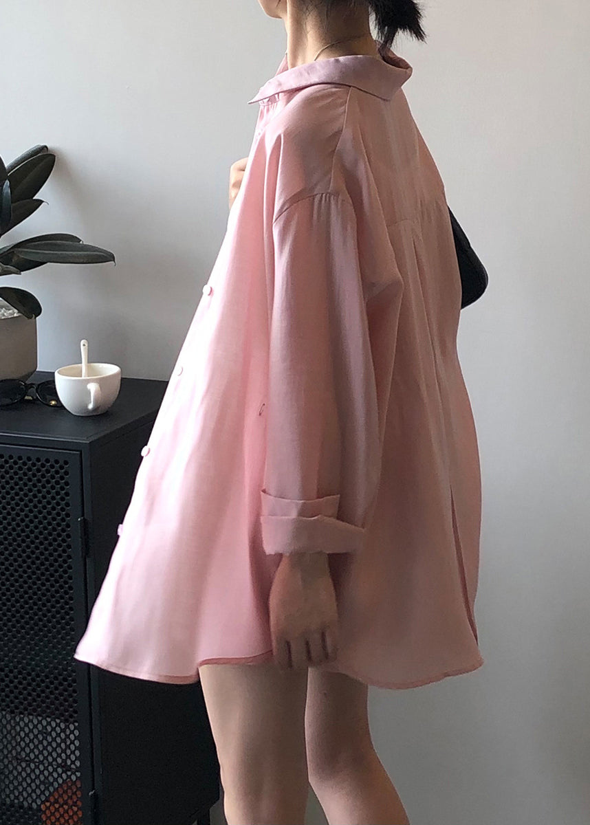 Pieces Shorts Up Lace Zweier-Set Shirts Seidentaschen Rosa und Locker 