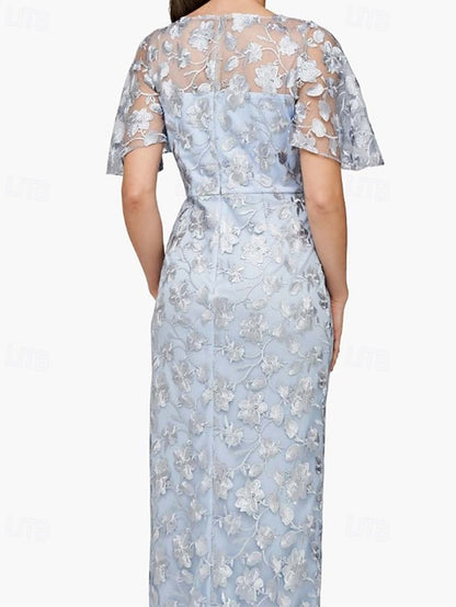 Elegant Mother Dress Sheath Boat Luxurious of Bride the / Column