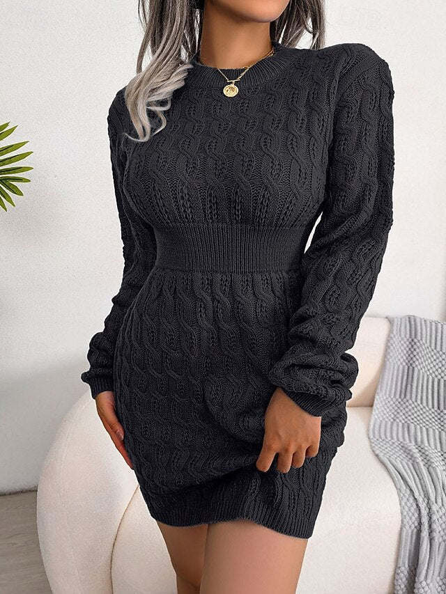 Women's Mini Dress Sweater Dress Bodycon Sheath Dress