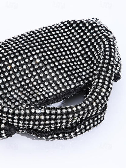 Rhinestone Silver – Sparkling Women's Evening Handbag
