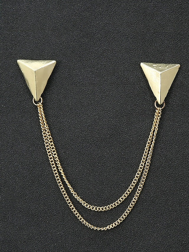 Christmas Reindeer Men's Collar Pins Elegant – Alloy