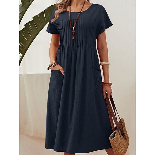 Easter Women's Midi Dress A Line Dress Summer Dress Casual