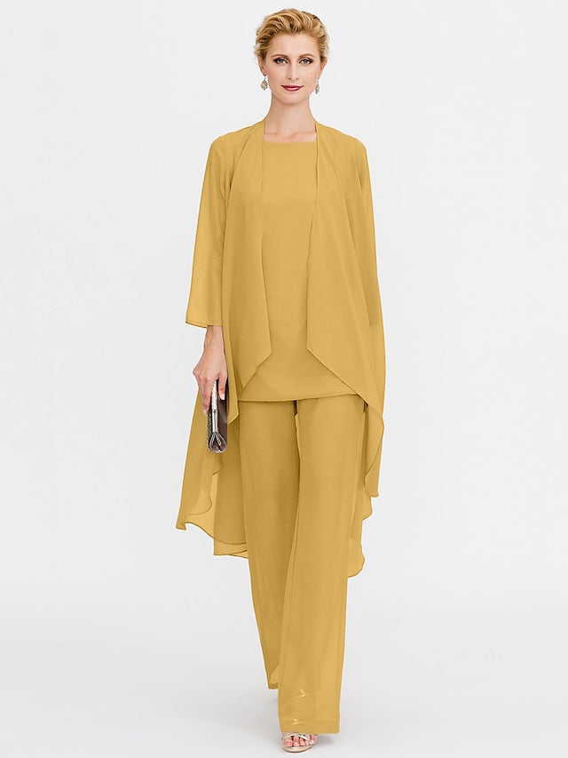 Beach of 3 Wedding Piece Bride the Mother Pantsuit