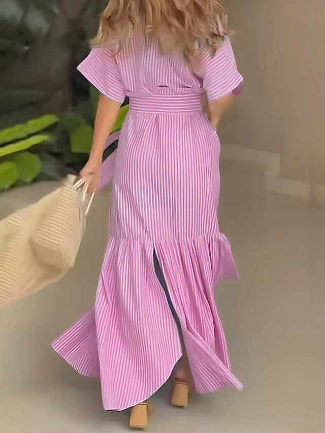 Women's Long Dress Maxi Dress Shirt Dress Modern Daily