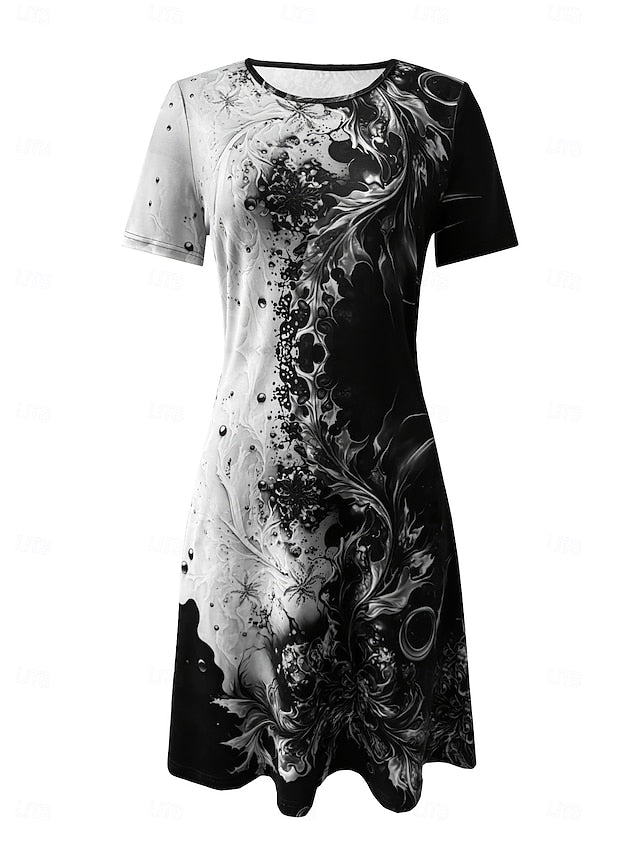 Women's Midi Dress Print Dress Fashion Modern Daily Tea