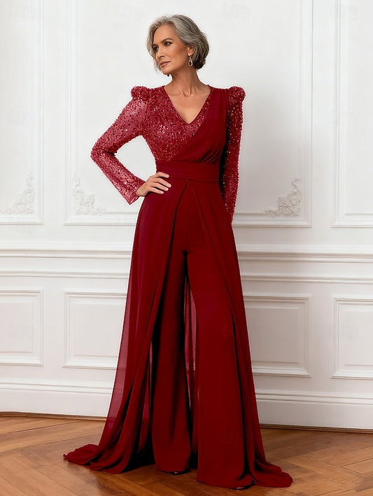 Bride Dress Shine Jumpsuits Elegant the of Sparkle Mother