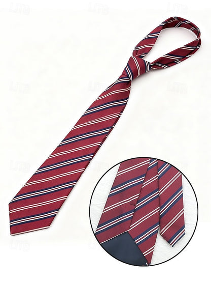 Necktie and Paisley Tie Classic Striped Silk Men's