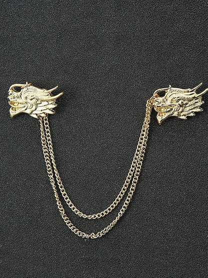 Christmas Reindeer Men's Collar Pins Elegant – Alloy