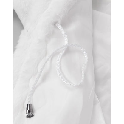 Coat Jacket White Faux Women's Fur Long Black Sherpa