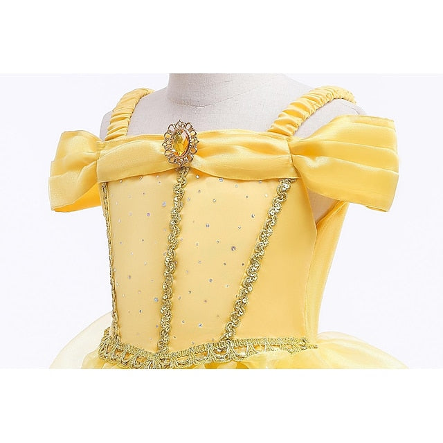 Girls' dress Flower Girl Princess Dress Belle Tulle