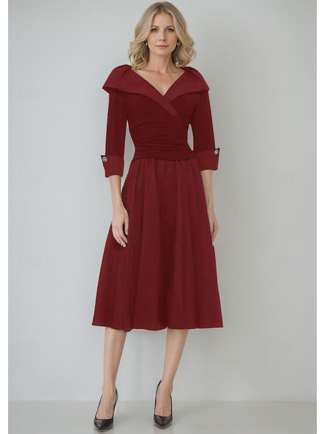 / Sheath Column of Collar Portrait Bride A-Line the Dress Mother