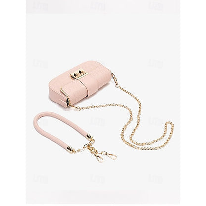 Damen Tasche Baguette Schultertasche Umschlag Leder PU