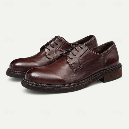 Goodyear Shoes Tan and Men's with Derby Leather Clean Welt