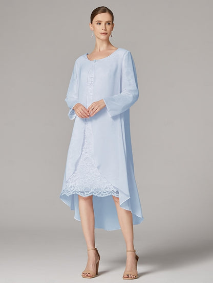 Bride Wedding the A-Line of Beach Mother Dress Two Suit Piece