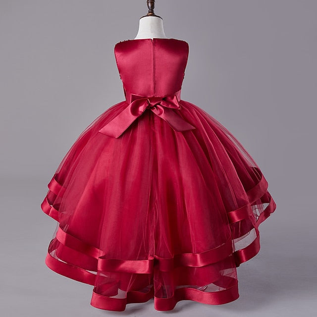 Dress Kids Festival Girls' Sleeveless Sequin Party Wedding