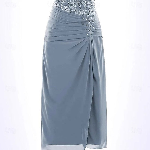 Trumpet / the Dress Elegant Mother Mermaid of Bride Simple Crew