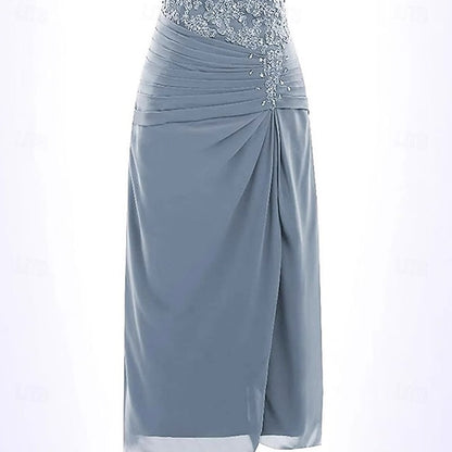 Trumpet / the Dress Elegant Mother Mermaid of Bride Simple Crew