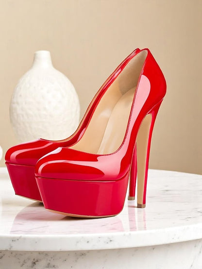 Women's Pointed-Toe Heels and Patent Black Platform with