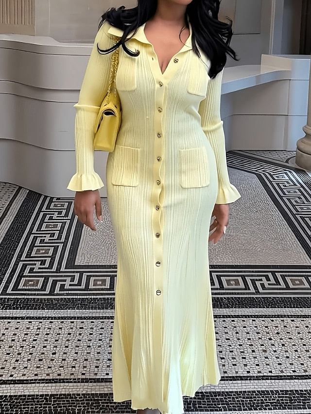 Women's Maxi Dress Sheath Dress Casual Daily Regular Fit