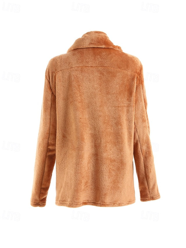 Faux Women's Teddy Coat Comfortable Fur Warm Furs