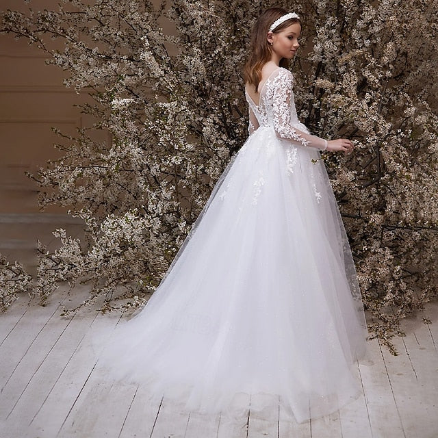 Girl Princess Flower Formal Dress Girls' First