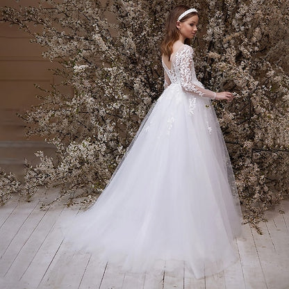 Girl Princess Flower Formal Dress Girls' First